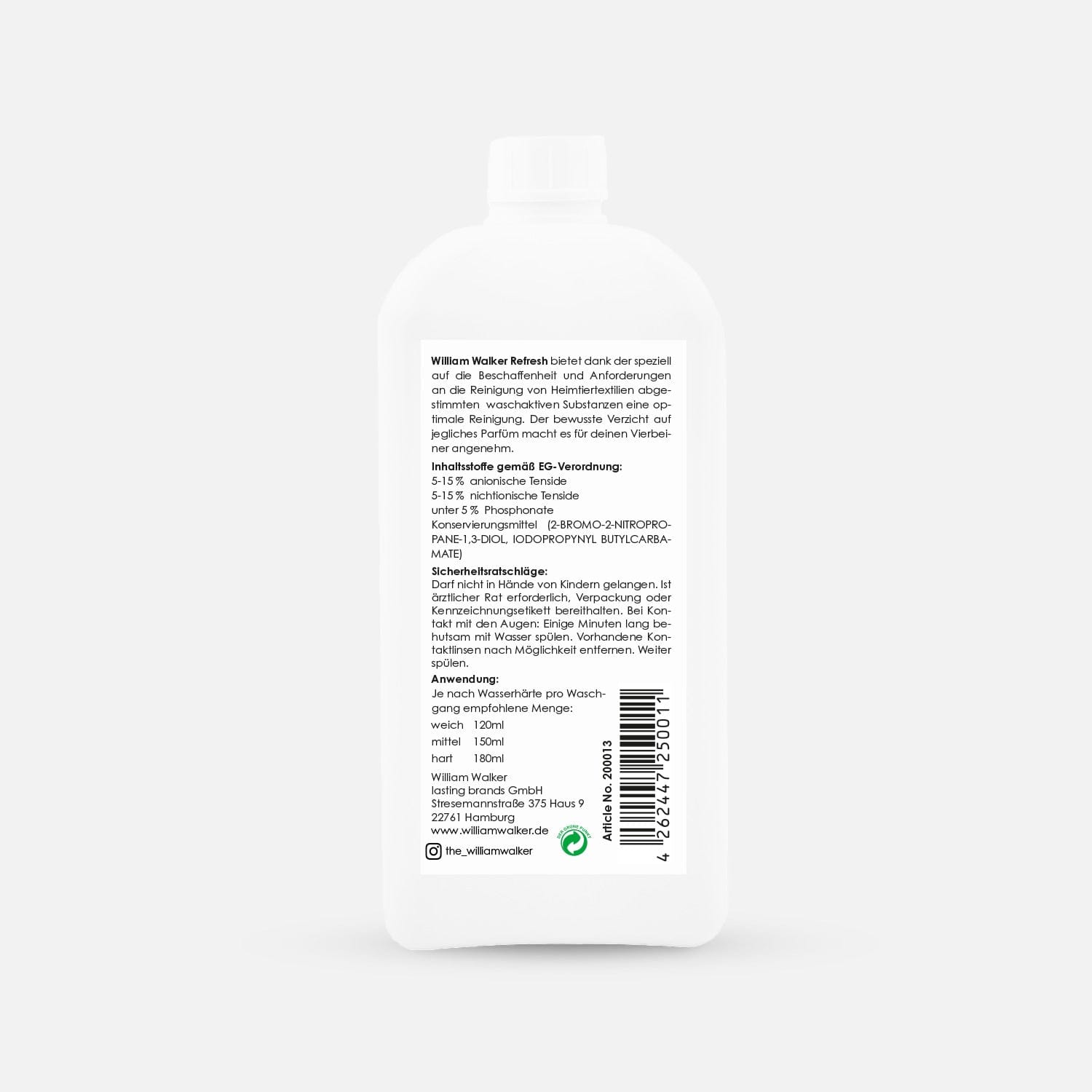 William Walker Ultra Sensitiv Waschmittel Refresh 1000ml