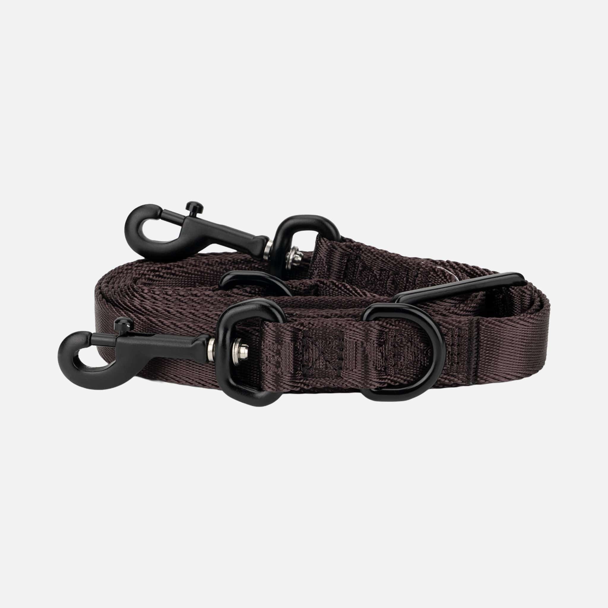 William Walker Jacquard Nylon Hundeleine Earth (braun)