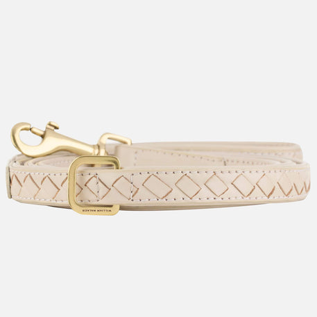 William Walker Hochwertige Leder Hundeleine Prestige Almond