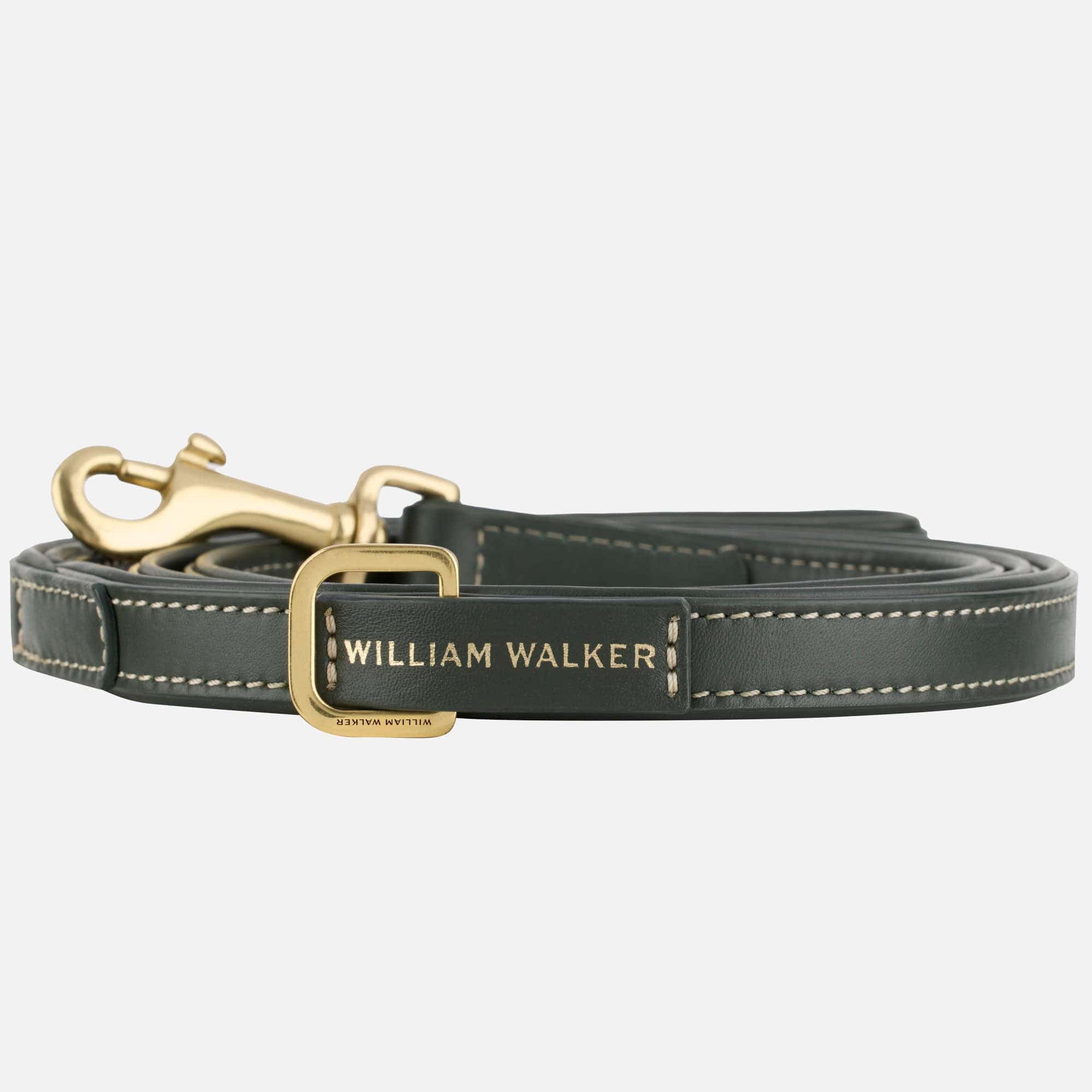William Walker Hochwertige Glattleder Hundeleine Forest
