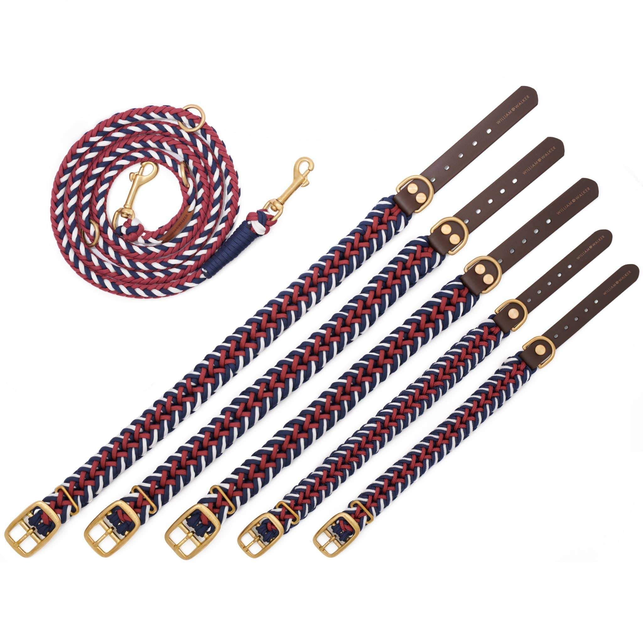 Paracord BioThane® hundehalsbånd Royal